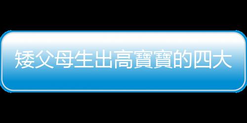 矮父母生出高寶寶的四大秘訣